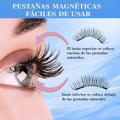 Pestañas magneticas